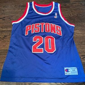 Detroit Pistons Vintage Allan Houston Jersey